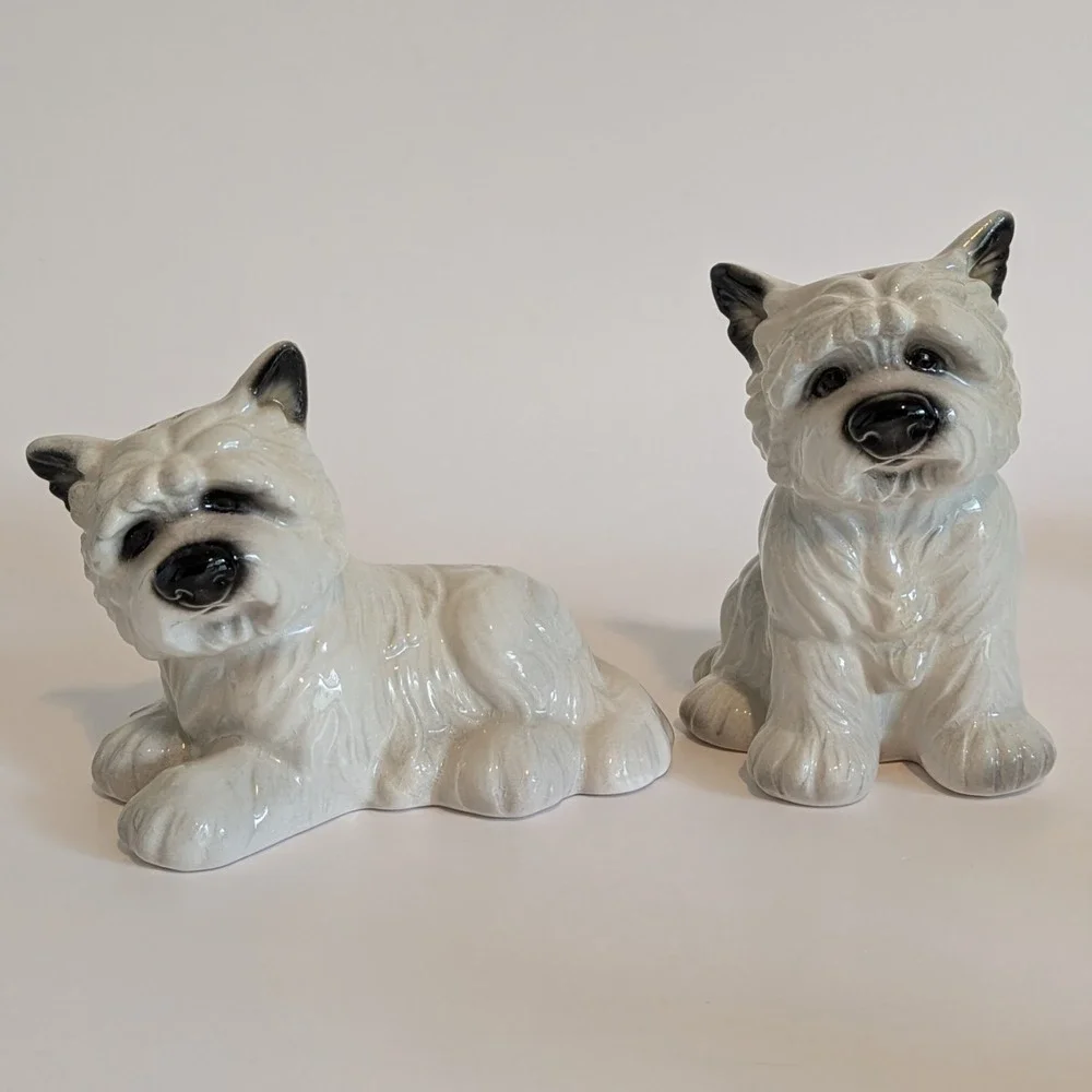 Big Sky Carvers Canine Salt Pepper Lot 6 Dogs-Beagle Westie Basset Pug Cocker